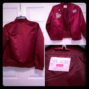 Girls burgundy jacket